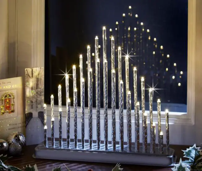 casa Bonita H923 Silver LED Candle Arch - featured image