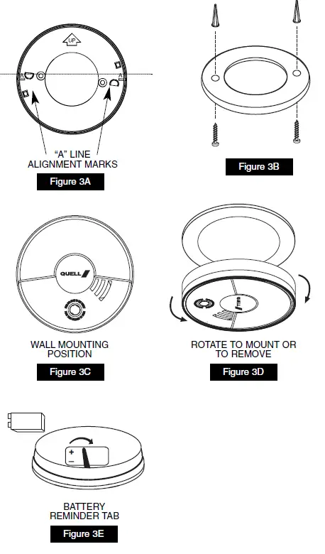 QUELL Q301 Photoelectric Smoke Alarm with Hush fig (5)