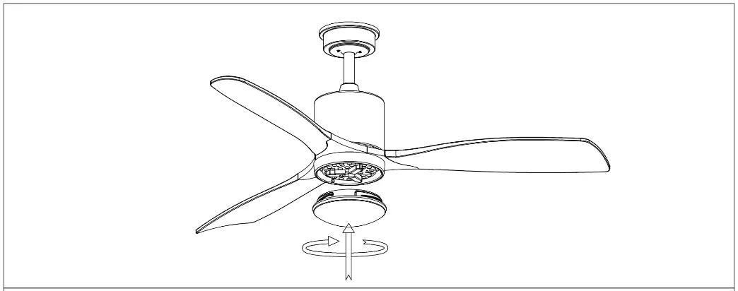 BANSA ROSE Luxury 52 Inch Sand Nickel Ceiling Fan - pan