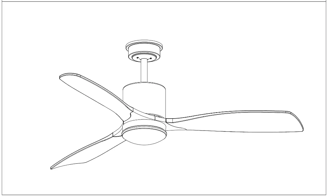 BANSA ROSE Luxury 52 Inch Sand Nickel Ceiling Fan - pan2