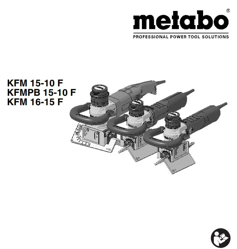 metabo KFM 15-10 F Bevelling Tool Instruction Manual