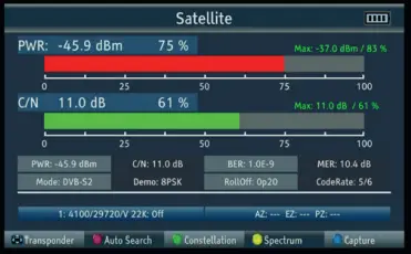 Labgear S701 Multiplatform DVB-S2 T2 C Signal Meter Analyser- (10)