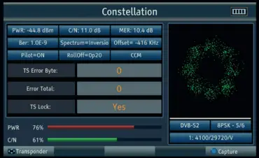 Labgear S701 Multiplatform DVB-S2 T2 C Signal Meter Analyser- (13)