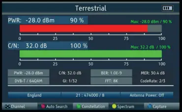Labgear S701 Multiplatform DVB-S2 T2 C Signal Meter Analyser- (15)