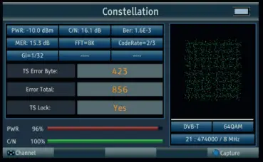 Labgear S701 Multiplatform DVB-S2 T2 C Signal Meter Analyser- (18)