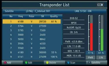 Labgear S701 Multiplatform DVB-S2 T2 C Signal Meter Analyser- (36)