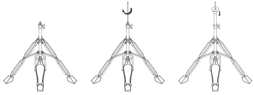 Millenium MPS-850 E-Drum Set - Assembling the Hi-hat stand