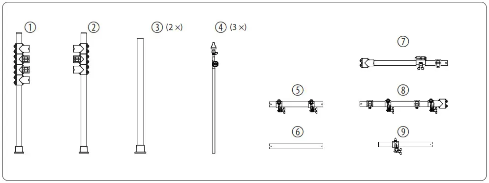 Millenium MPS-850 E-Drum Set - Scope of delivery 1