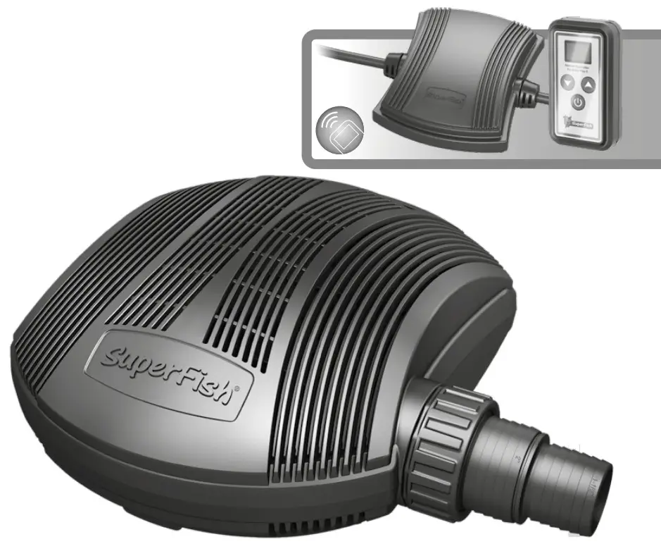 SuperFish RC 15000 Pond ECO Plus Pump -