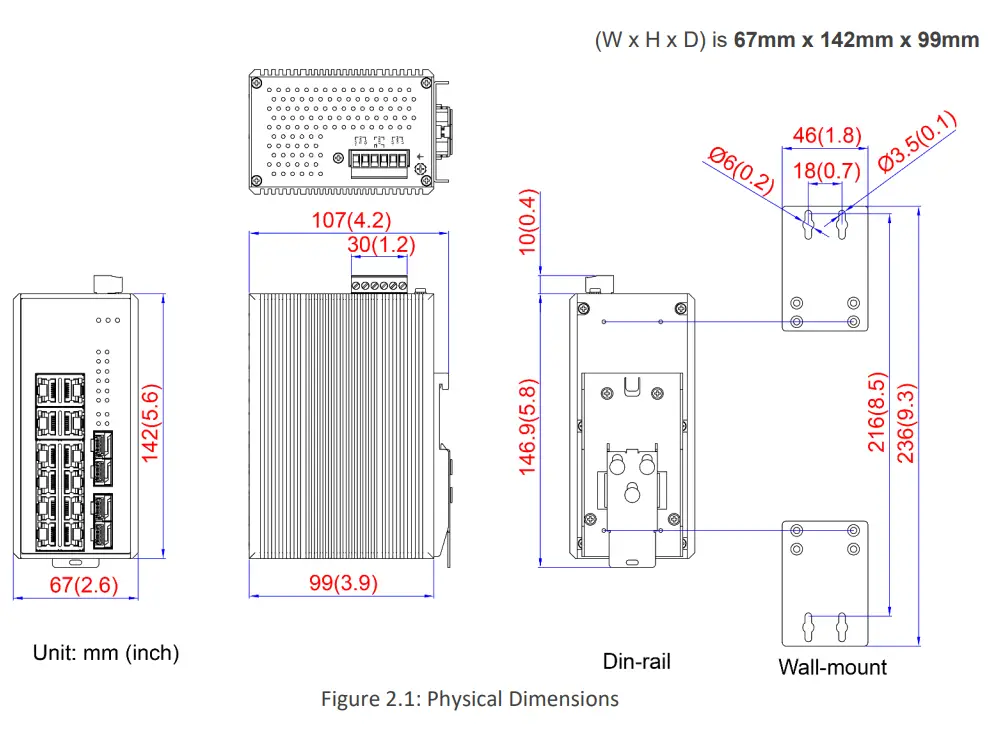 Leonton PG2 1604 SFP 16 Port Industrial Gigabit Ethernet Switch-fig1