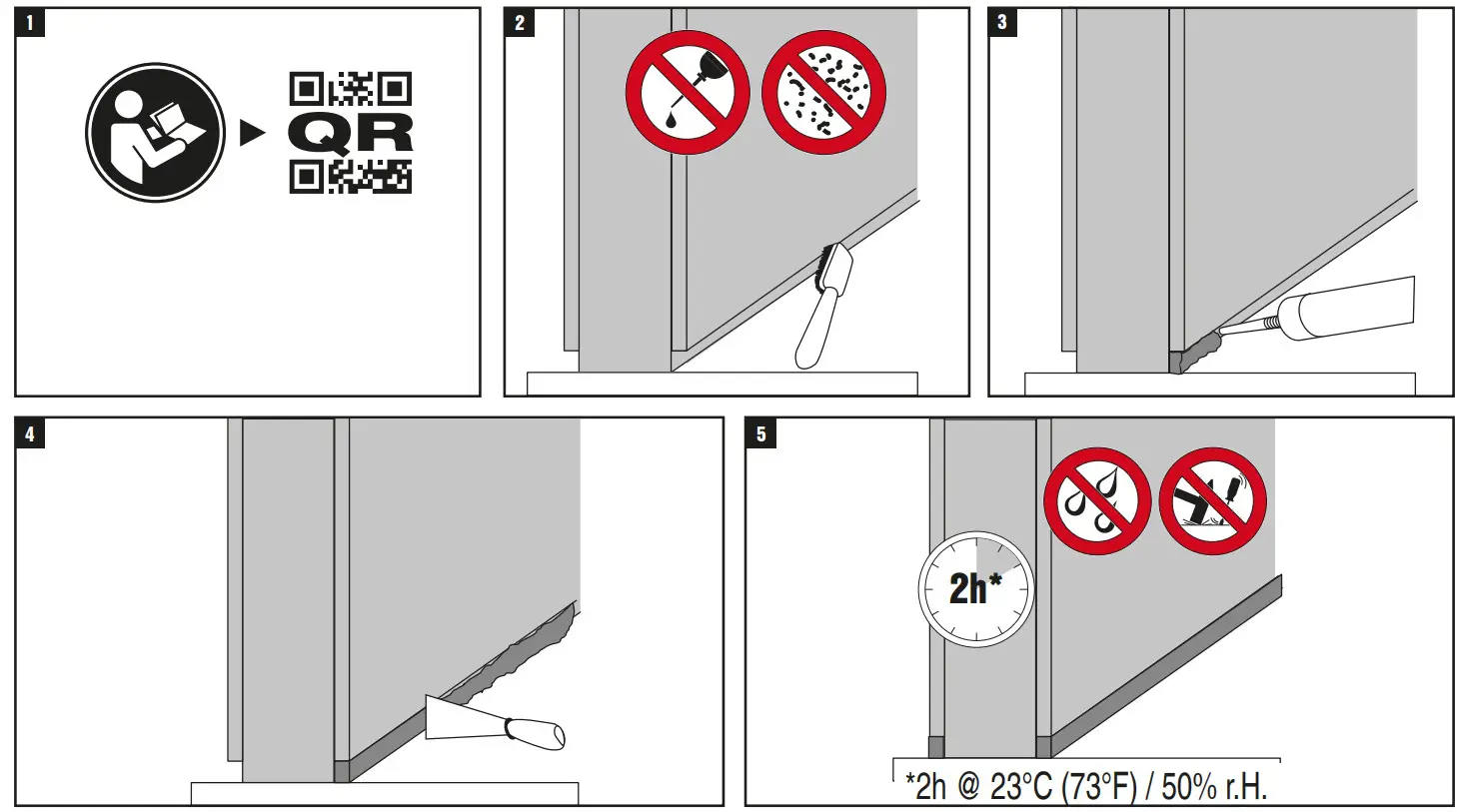 HILTI CP 605 Bottom of Wall Sealant