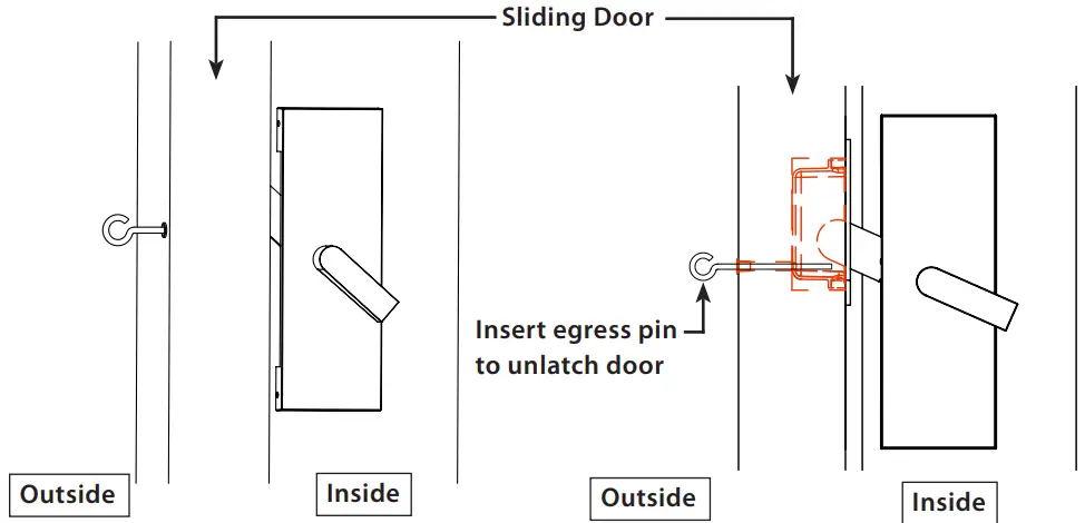 EMTEK Modern Rectangular Barn Door Privacy Lock-FIG6