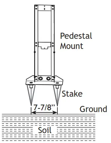 VOLT VAC-TR-CVR1 Slimline Transformer Pedestal Mount with Cover - 2