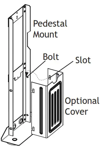 VOLT VAC-TR-CVR1 Slimline Transformer Pedestal Mount with Cover - 3