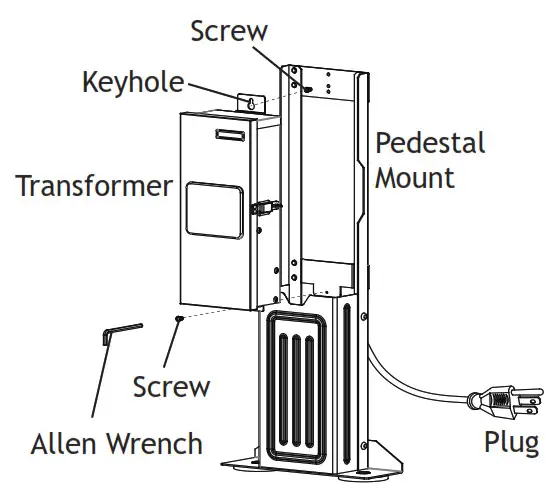 VOLT VAC-TR-CVR1 Slimline Transformer Pedestal Mount with Cover - 4
