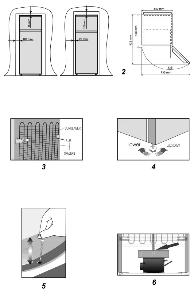 beko RDSA240K30WN Refrigerator and Freezer - parts 1