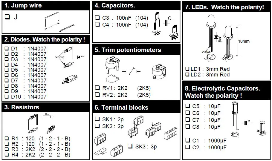 velleman K8042 Symmetric 1A Power Supply-7