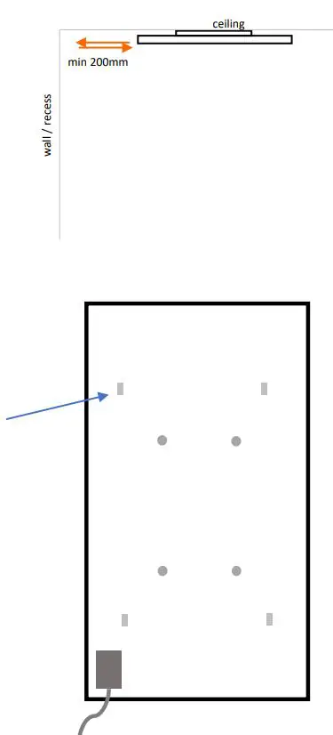 HERSCHEL XLS1000W-EU Select XLS Smart Infrared Panel Heaters Instruction Manual - Ceiling mounting