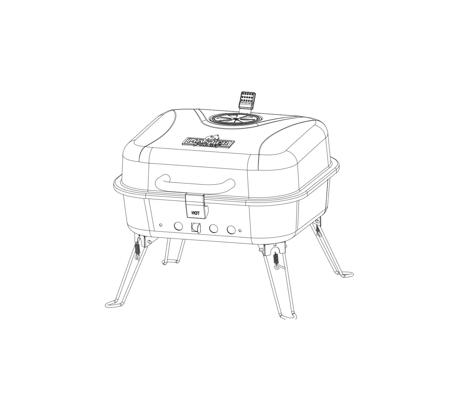Master Forge Cbt23020l Portable Charcoal Grill User Manual