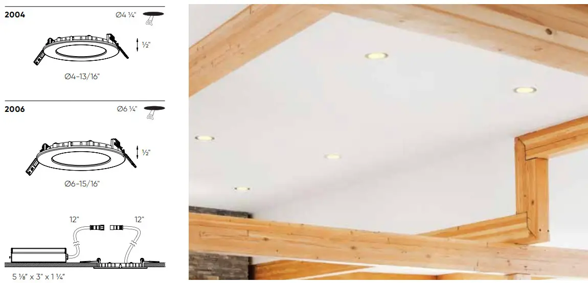 dals 2004 4 Inch Round LED Recessed Panel Light - fig1