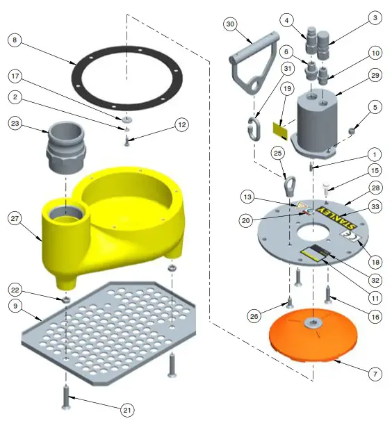 STANLEY TP03 Trash Pump - STANLEY TP03 Trash Pump
