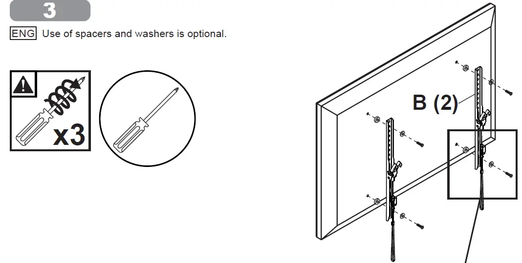 peerless-AV-TVFT665 -TruVue-Universal-Flat-Tilt-Wall-Mount-fig 16