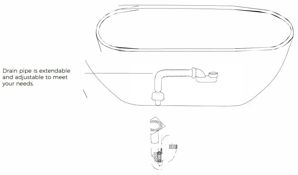 INSTER WSHDRMBT0016 67 in. Composite Resin Solid Flatbottom Freestanding Non Whirlpool - fig 1
