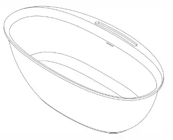 INSTER WSHDRMBT0016 67 in. Composite Resin Solid Flatbottom Freestanding Non Whirlpool