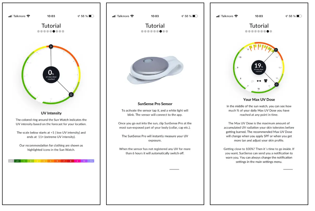 SUNSENSE Pro UV Tracker 7