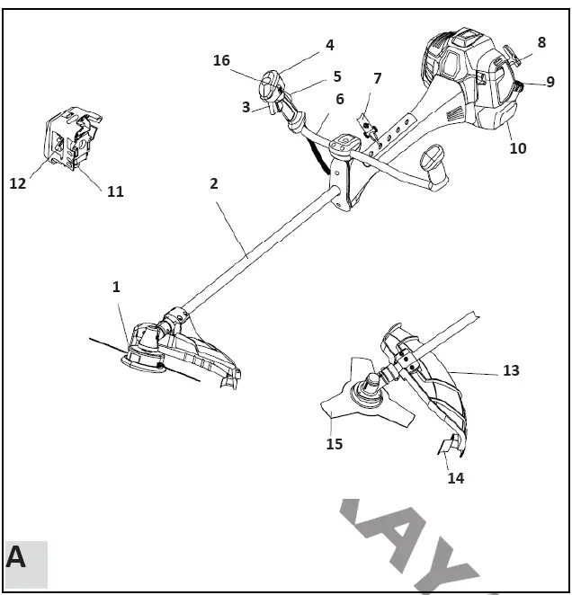 NAKAYAMA-PB5221-Gasoline-Mowe-FIG 8