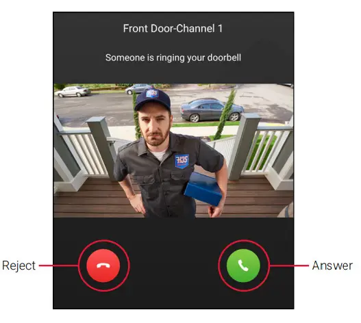 LOREX LNWDB1 Series HD Video Doorbell- Calling