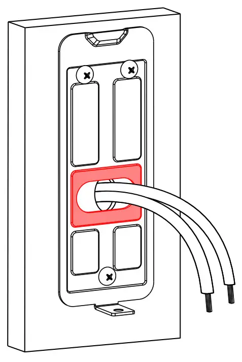 LOREX LNWDB1 Series HD Video Doorbell- mounting bracket