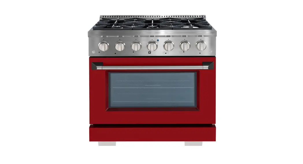Ancona An2336ssrd 36 Inch Red Dual Fuel Freestanding Range Instruction Manual