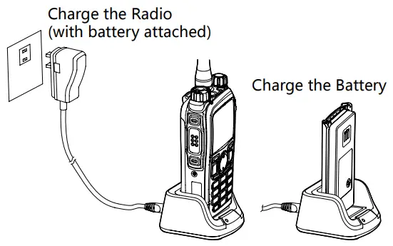 Hytera PD782i Intrinsically Safe Digital Portable Radio - Charge the Battery