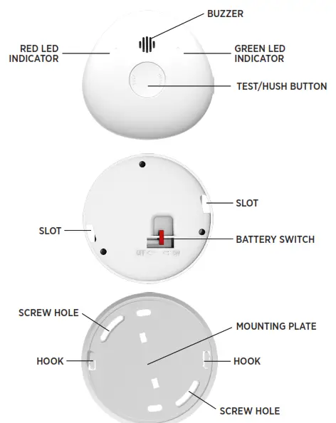 HOUSEGARD 601143 Pebble 10Y SA701 Fire Alarm - 2