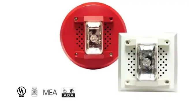 POTTER SFH45-153075 High Wattage Fire Alarm Speaker Select-A-Strobe Combination