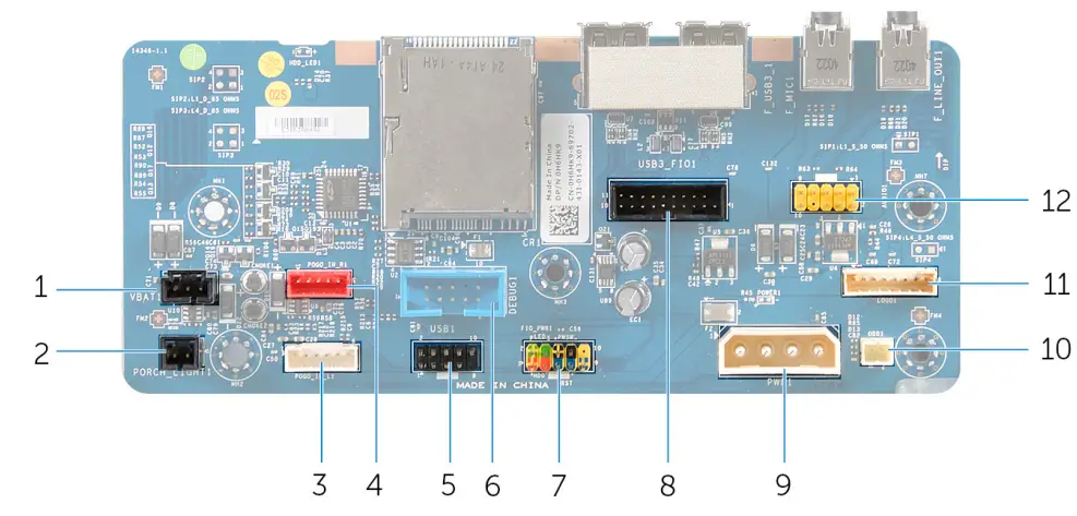 ALIENWARE Area-51 R4 Gaming Desktop - board components