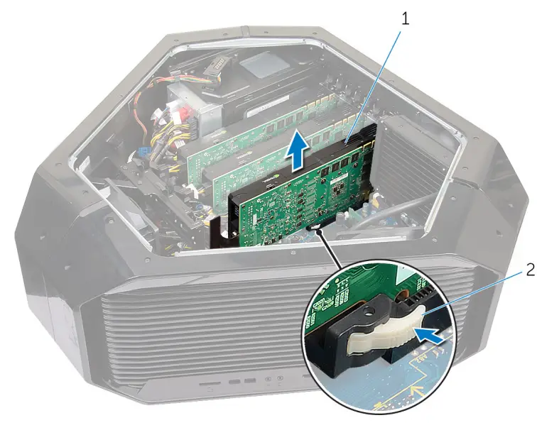 ALIENWARE Area-51 R4 Gaming Desktop - hard-drive assembly 11