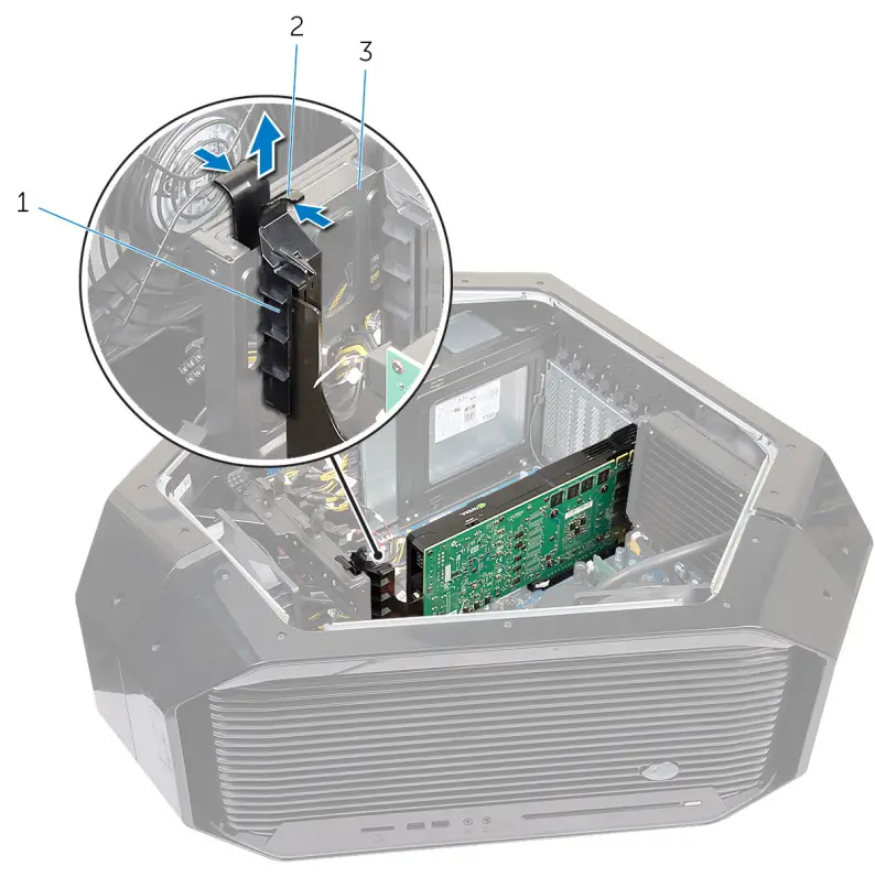 ALIENWARE Area-51 R4 Gaming Desktop - hard-drive assembly 12