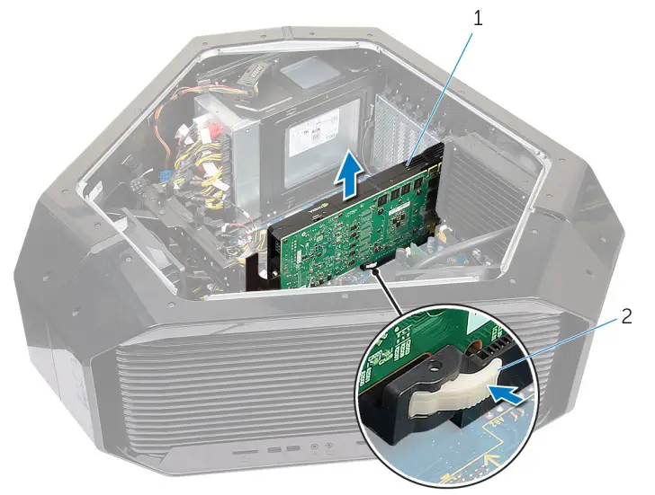 ALIENWARE Area-51 R4 Gaming Desktop - hard-drive assembly 14