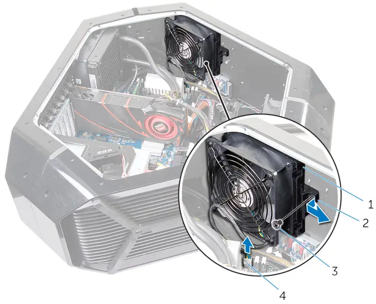 ALIENWARE Area-51 R4 Gaming Desktop - hard-drive assembly 17