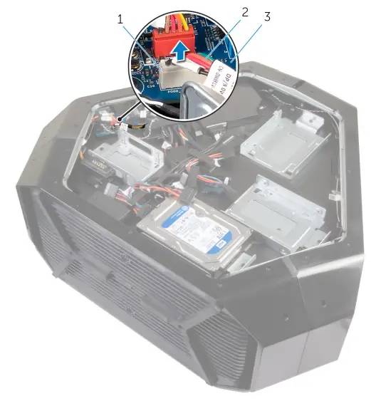 ALIENWARE Area-51 R4 Gaming Desktop - hard-drive assembly 2