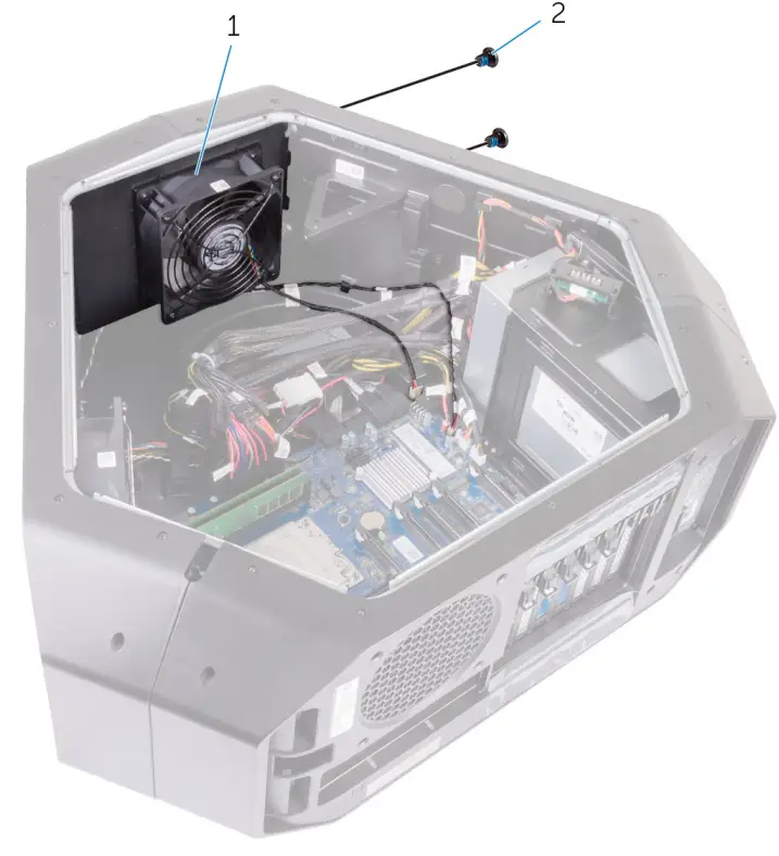 ALIENWARE Area-51 R4 Gaming Desktop - hard-drive assembly 20