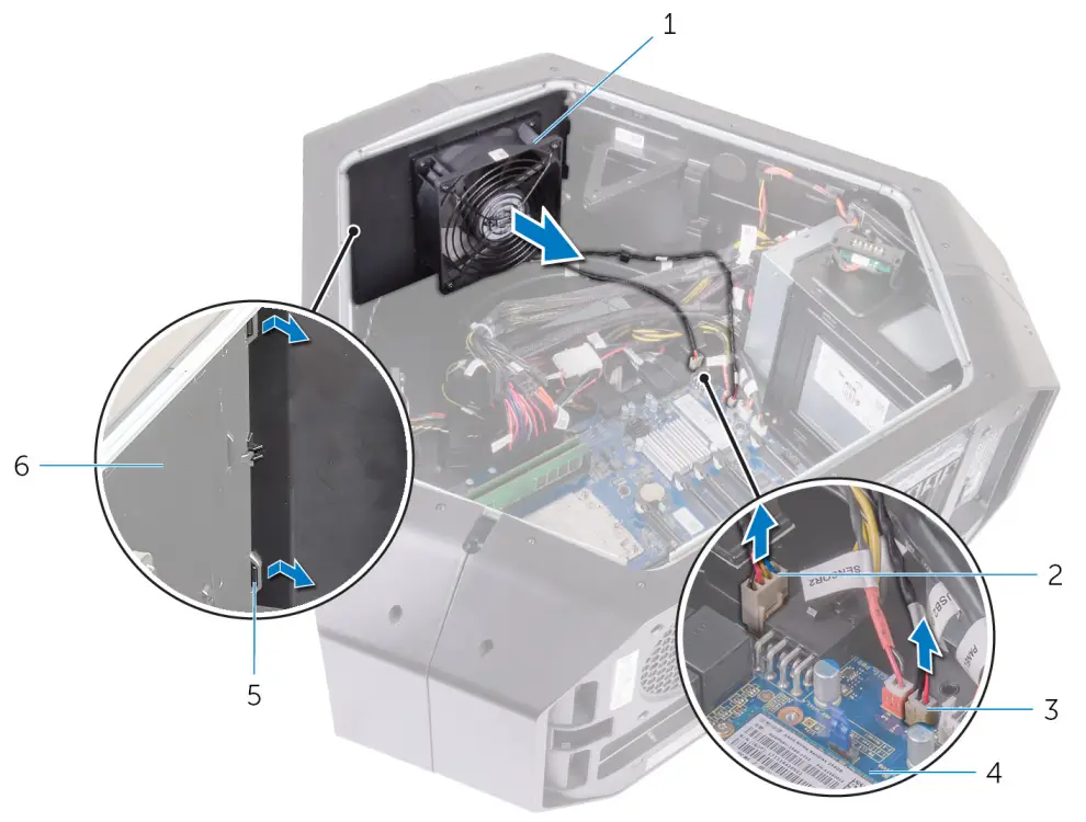 ALIENWARE Area-51 R4 Gaming Desktop - hard-drive assembly 21