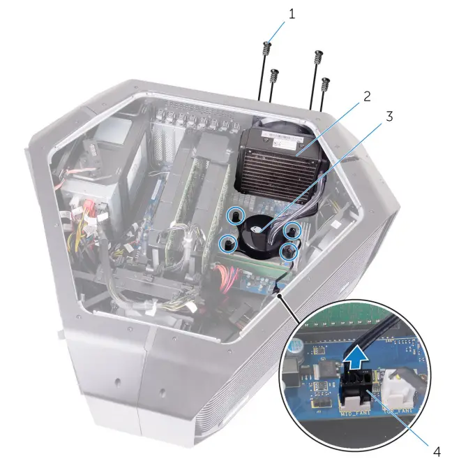 ALIENWARE Area-51 R4 Gaming Desktop - hard-drive assembly 24