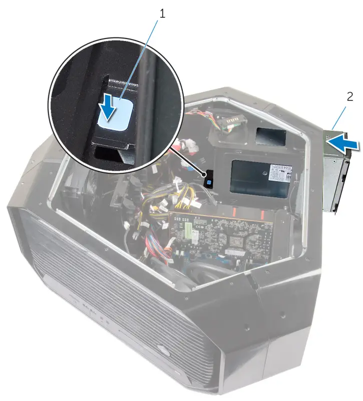 ALIENWARE Area-51 R4 Gaming Desktop - hard-drive assembly 31