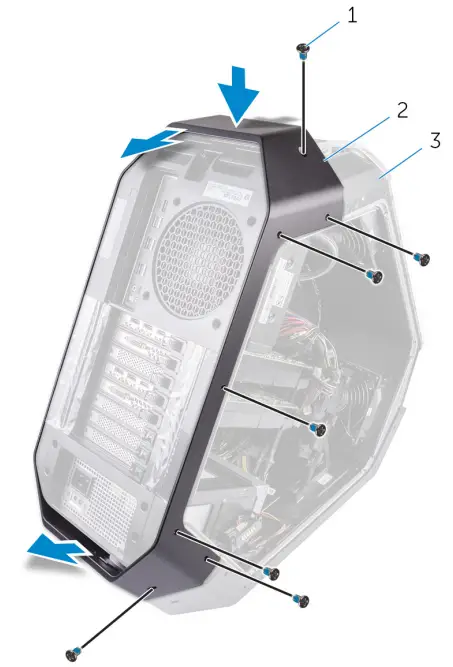 ALIENWARE Area-51 R4 Gaming Desktop - hard-drive assembly 34