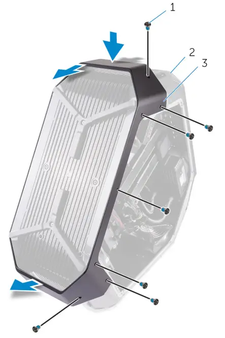 ALIENWARE Area-51 R4 Gaming Desktop - hard-drive assembly 38
