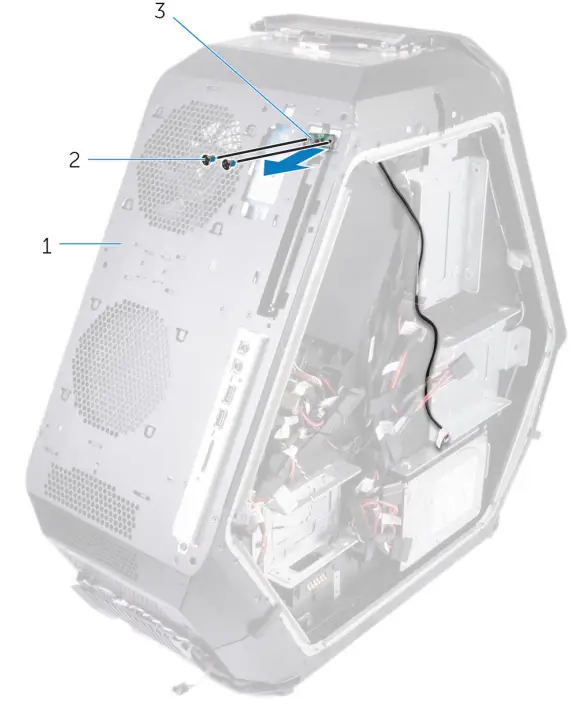 ALIENWARE Area-51 R4 Gaming Desktop - hard-drive assembly 44