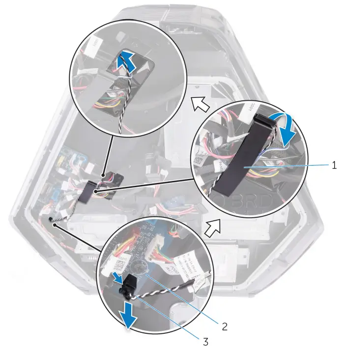 ALIENWARE Area-51 R4 Gaming Desktop - hard-drive assembly 45